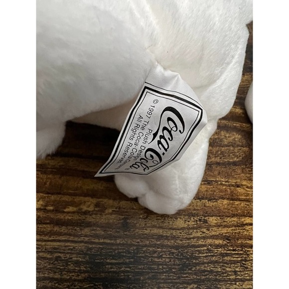 Cocoa Cola Bear Bean Bag Plush Set Vintage 1990's  w/ Hang Tag - Picture 6 of 6
